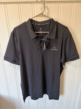 BÆRSkin Tactical Supply Co. Grey Performance Polo Men’s SZ L